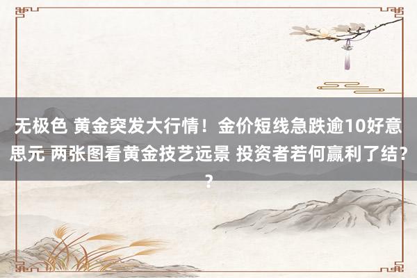 无极色 黄金突发大行情！金价短线急跌逾10好意思元 两张图看黄金技艺远景 投资者若何赢利了结？